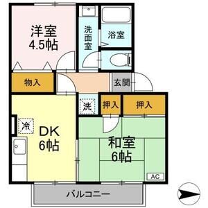 2DK 間取り図