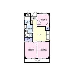 3DK 間取り図