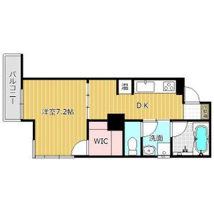 1DK 間取り図