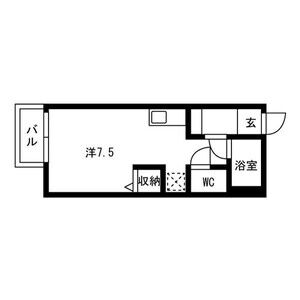 ワンルーム 間取り図