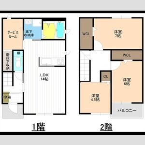 3LDK 間取り図