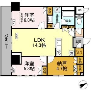 2LDK 間取り図