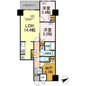 2LDK 間取り図