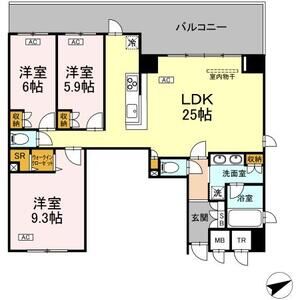 3LDK 間取り図