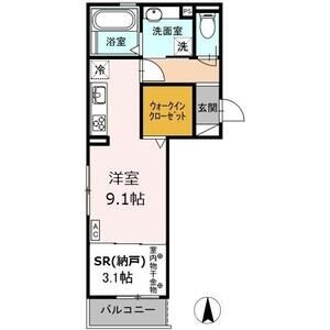 ワンルーム 間取り図
