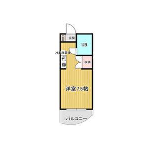 ワンルーム 間取り図