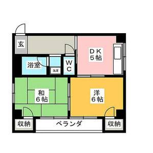 2DK 間取り図
