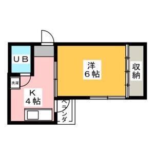 2DK 間取り図