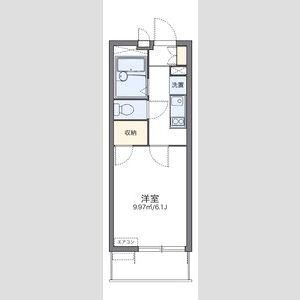1K 間取り図
