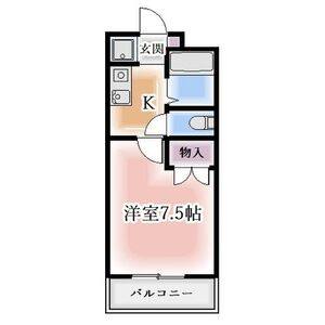 1K 間取り図