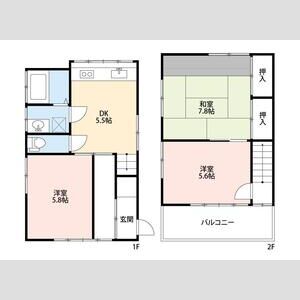 3DK 間取り図