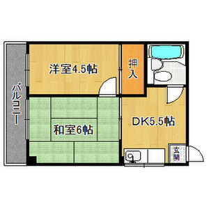 2DK 間取り図