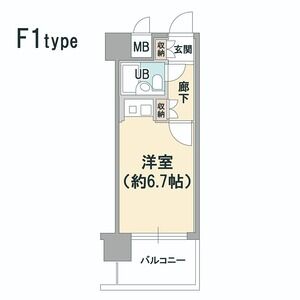 ワンルーム 間取り図