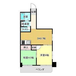 2DK 間取り図