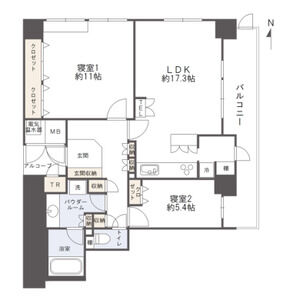 3LDK 間取り図