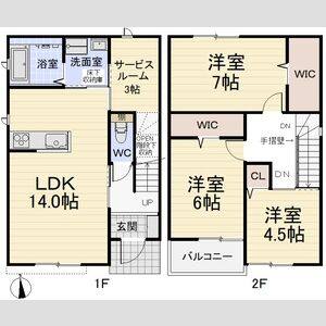 3LDK 間取り図