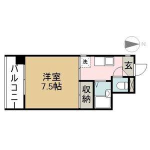 1K 間取り図