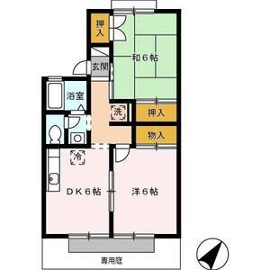 2DK 間取り図