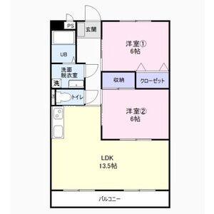 2LDK 間取り図