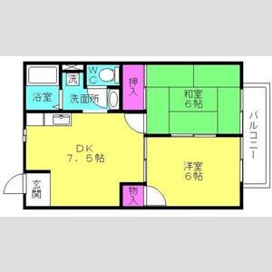 2DK 間取り図