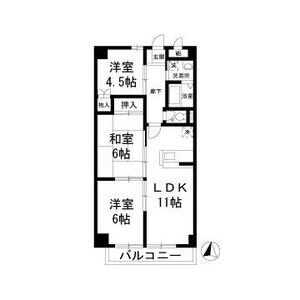 3LDK 間取り図