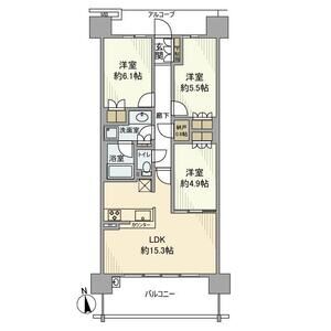 3LDK 間取り図