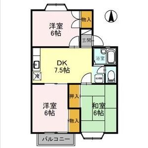 3DK 間取り図