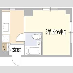 ワンルーム 間取り図