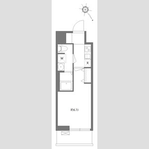 1K 間取り図