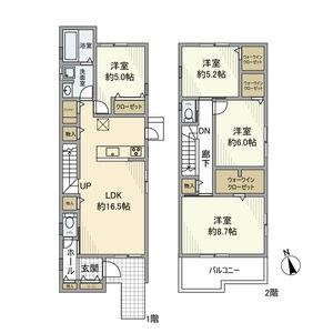 4LDK 間取り図