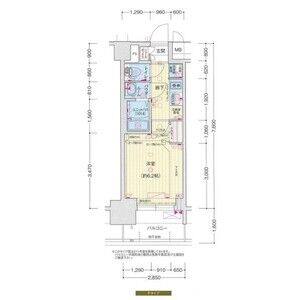 1K 間取り図