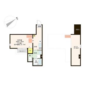 ワンルーム 間取り図