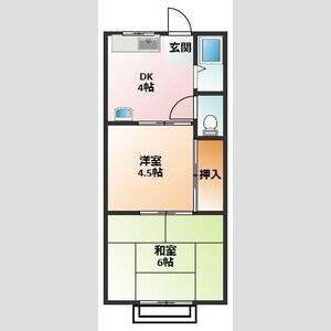 2DK 間取り図