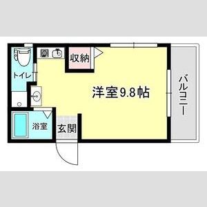 ワンルーム 間取り図