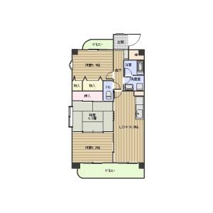 3LDK 間取り図