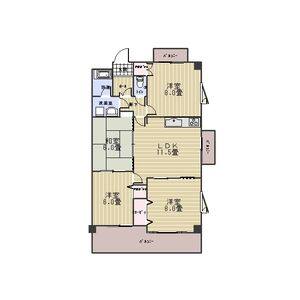 4LDK 間取り図