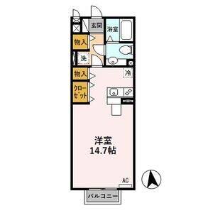 ワンルーム 間取り図