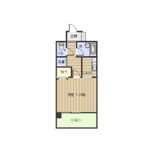 1K 間取り図