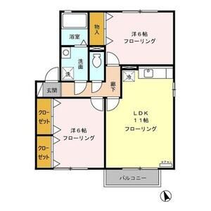 2LDK 間取り図
