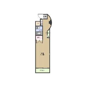ワンルーム 間取り図