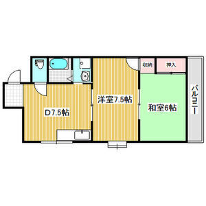 2DK 間取り図