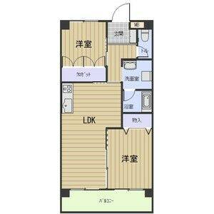 2LDK 間取り図