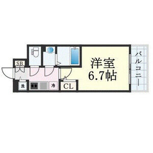 1K 間取り図