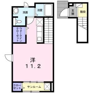 ワンルーム 間取り図