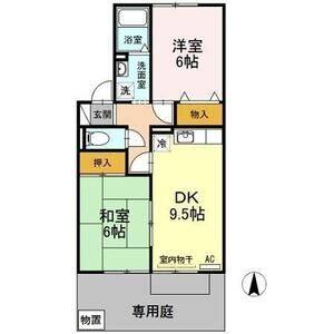 2DK 間取り図