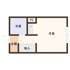 ワンルーム 間取り図