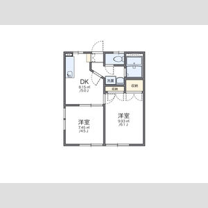 2DK 間取り図