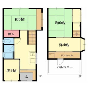 4K 間取り図