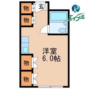 ワンルーム 間取り図