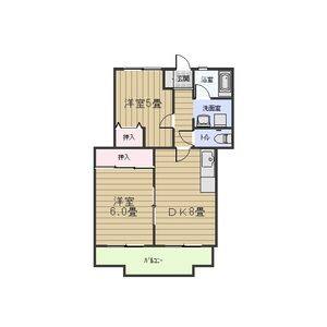 3DK 間取り図